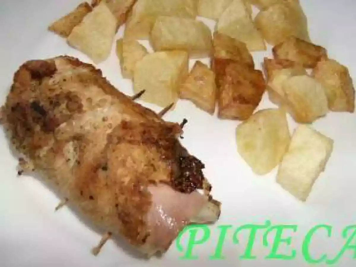 Bifes de perú enrolados