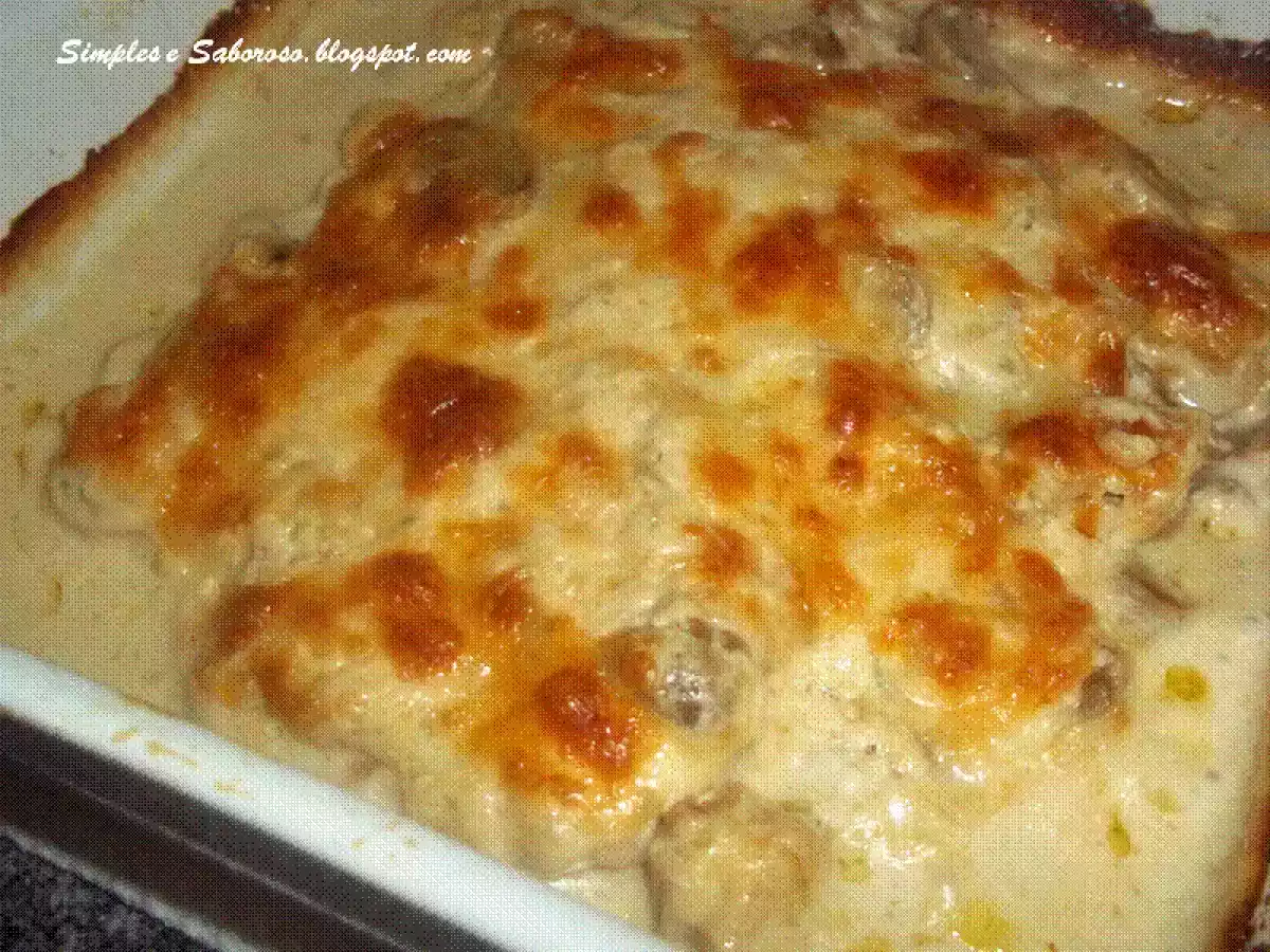 Bifes de Peru Gratinados com Cogumelos