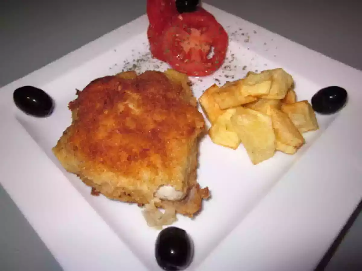Bifes de Perú Recheados e Panados