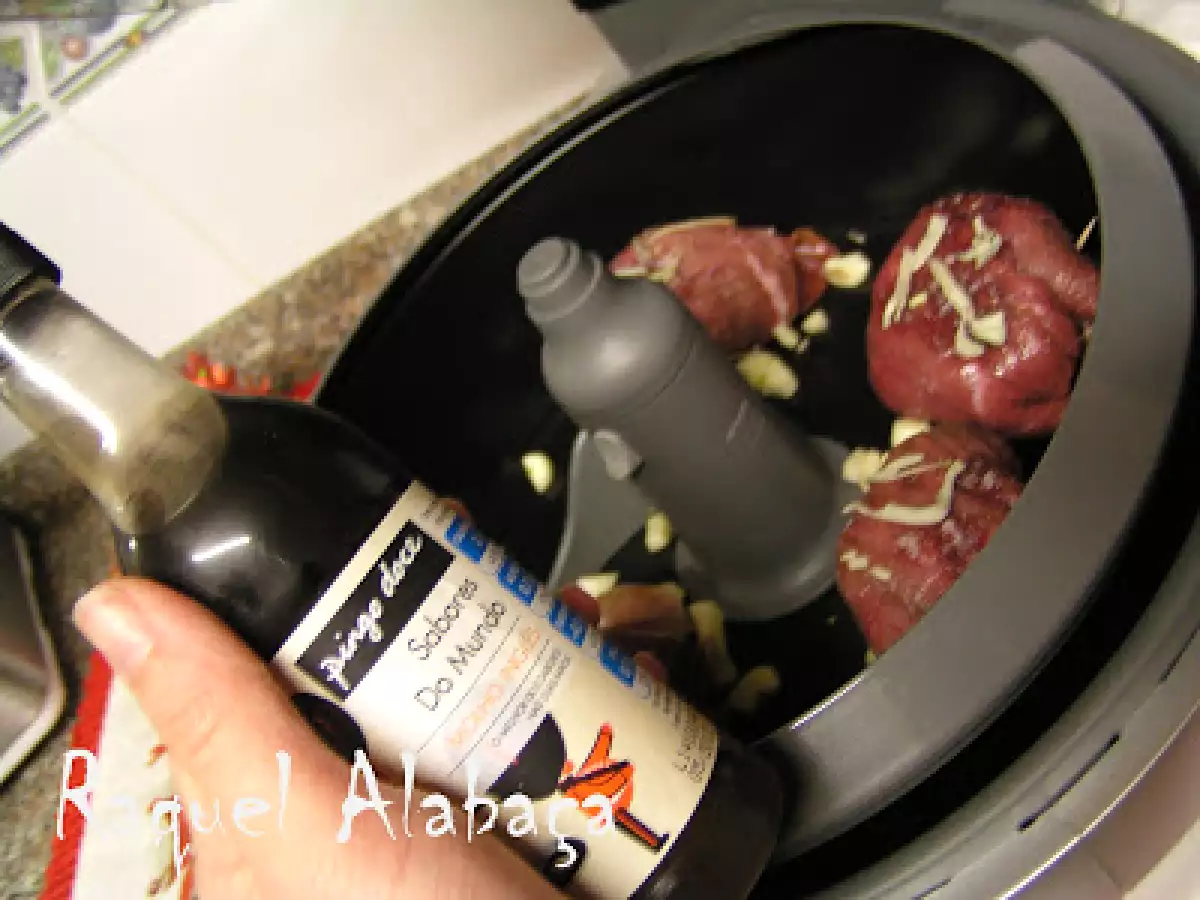 Bifes de vaca recheados com presunto e queijo - Actifry - foto 5