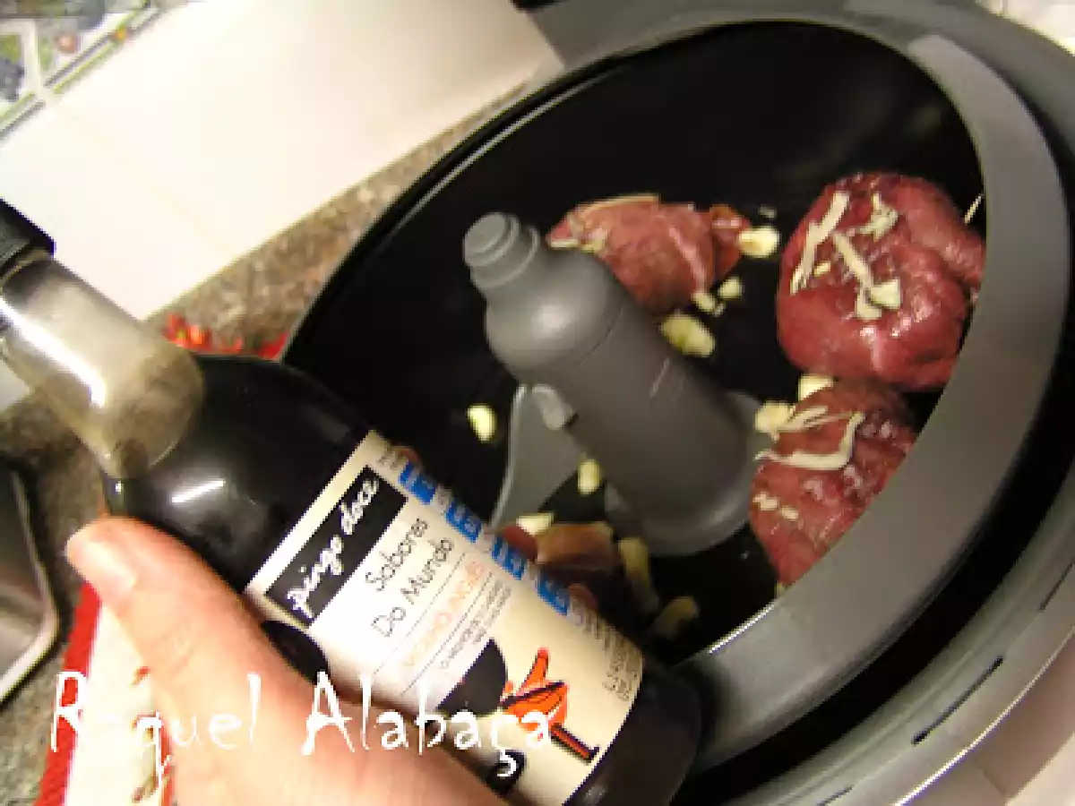 Bifes Vaca recheados com presunto e queijo - Actifry - foto 5