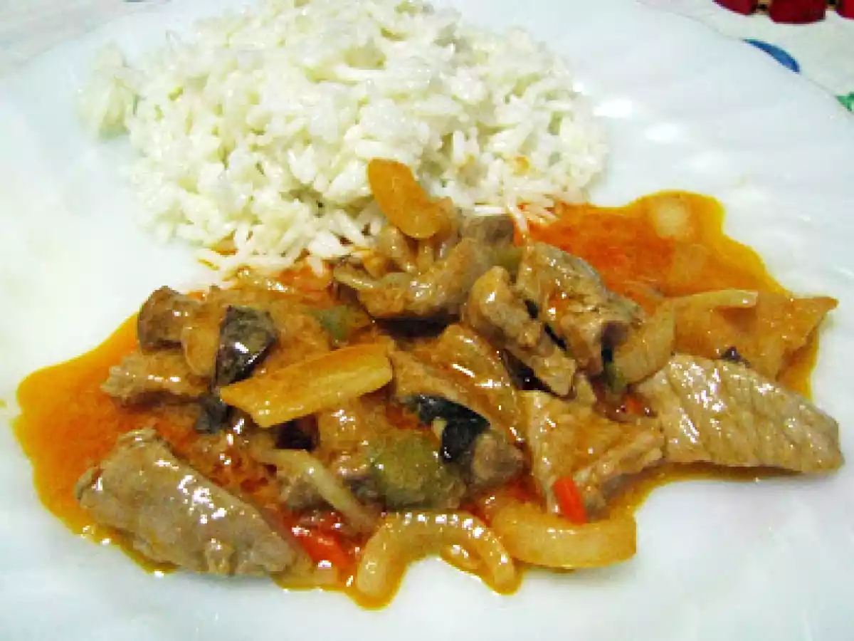 Bifinhos com Legumes Chineses