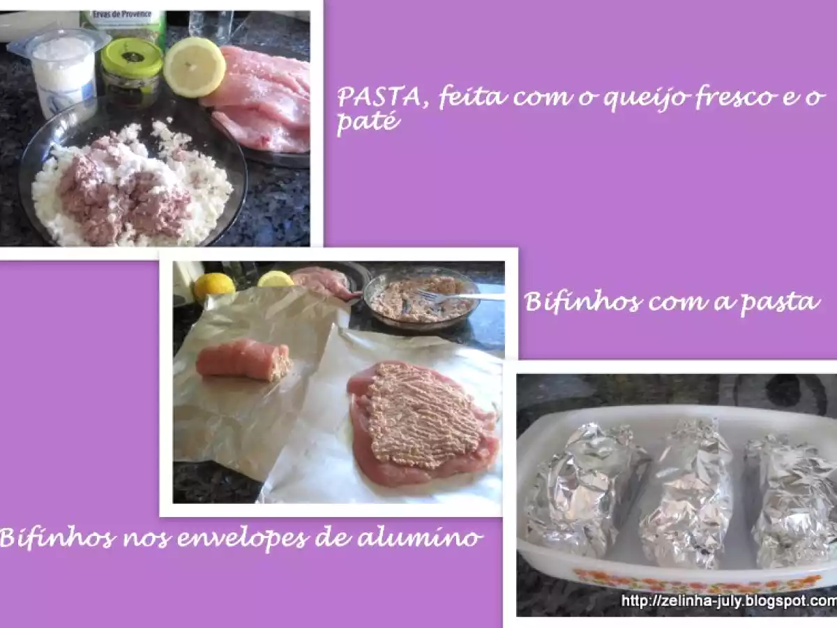 BIFINHOS DE PERÚ RECHEADOS COM PATÉ E QUEIJO FRESCO