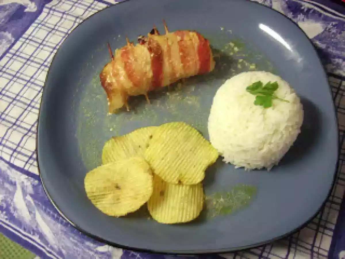 Bifinhos enrolados com banana