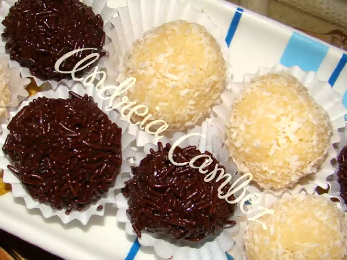 Bimby - Brigadeiros de Chocolate e de Côco