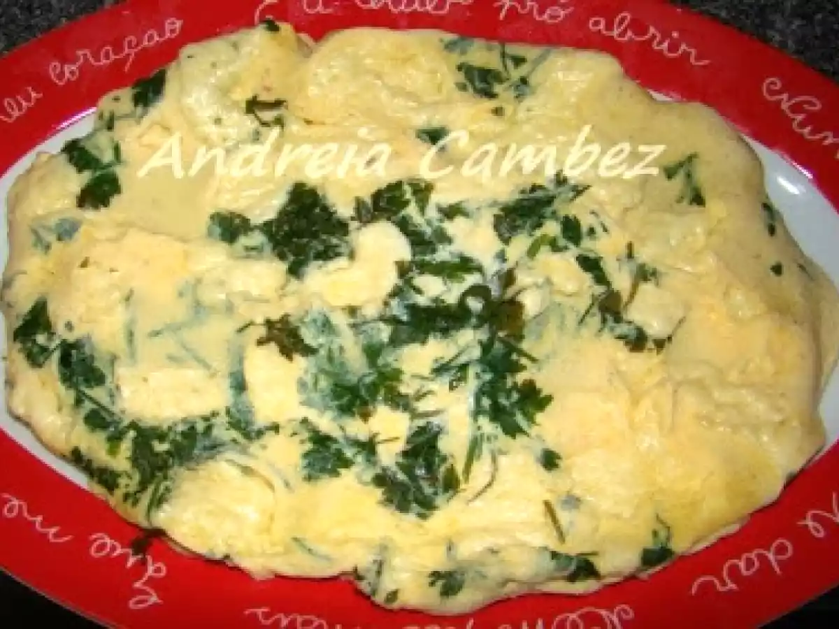 Bimby - Omelete de queijo e salsa