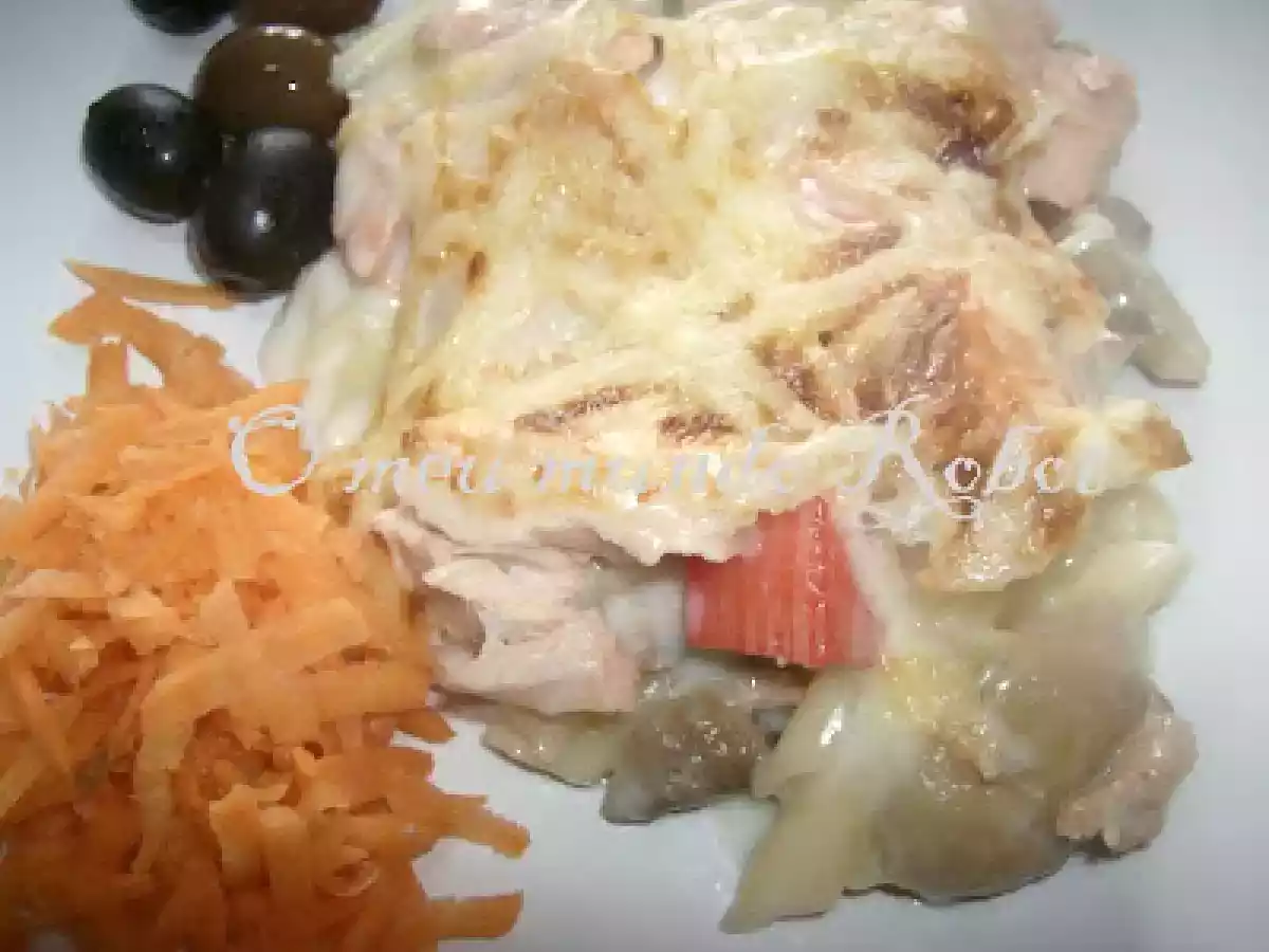 Bimby - Penne gratinada com salmão, cogumelos e delicias do mar - foto 7