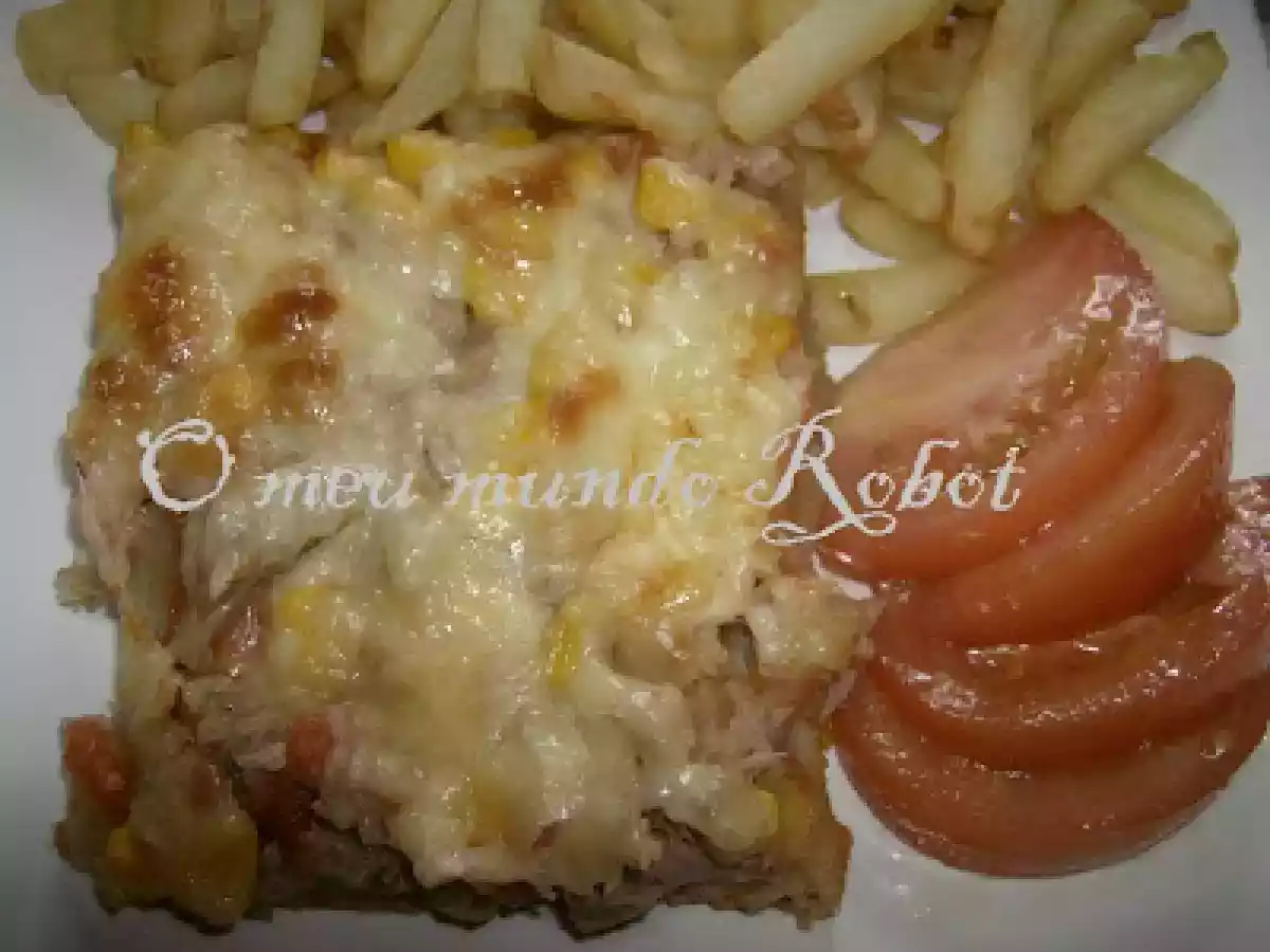 Bimby - Pizza de atum e milho