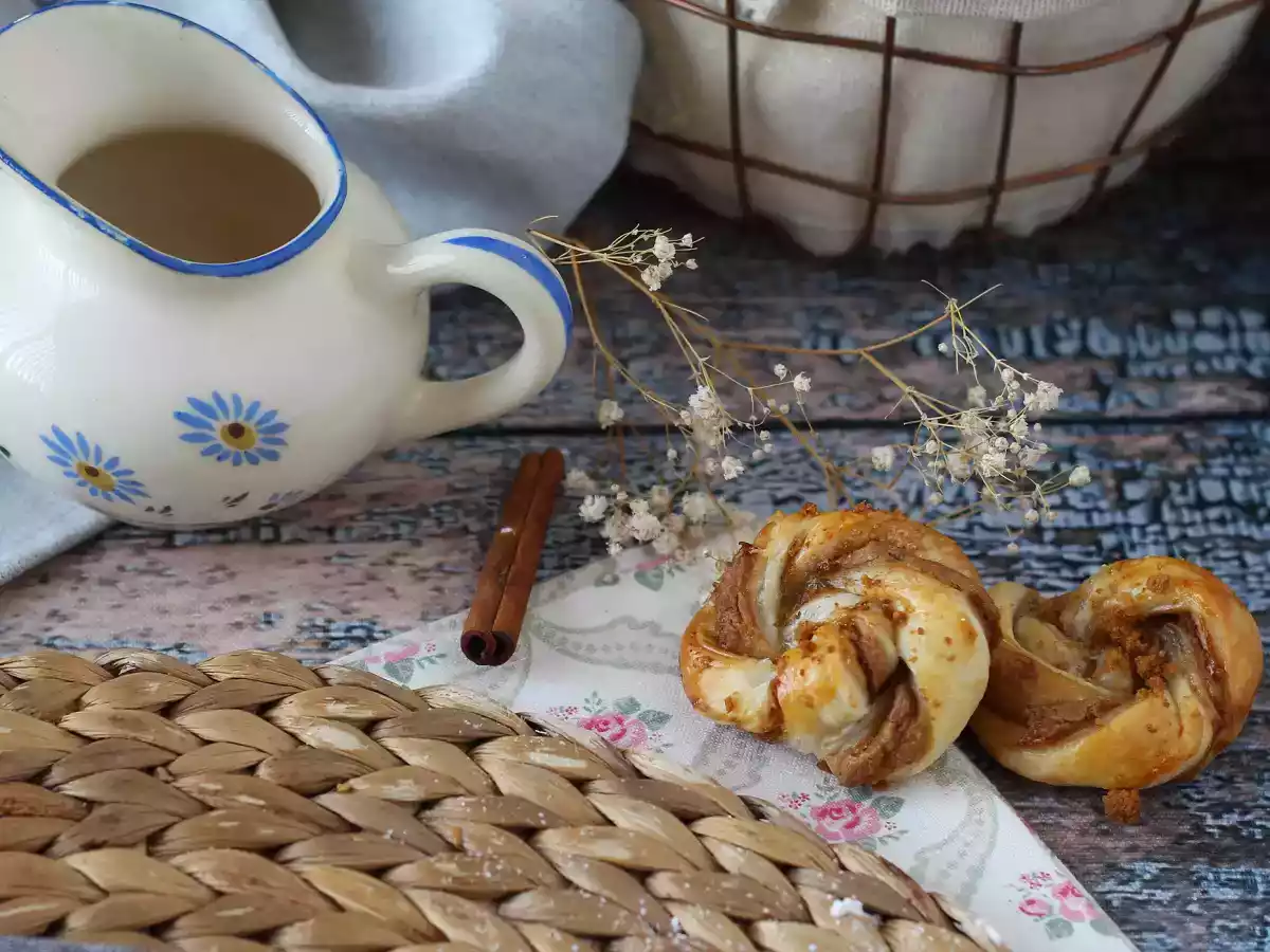 Biscoito folhado de canela, fácil e rápido a preparar! - foto 2