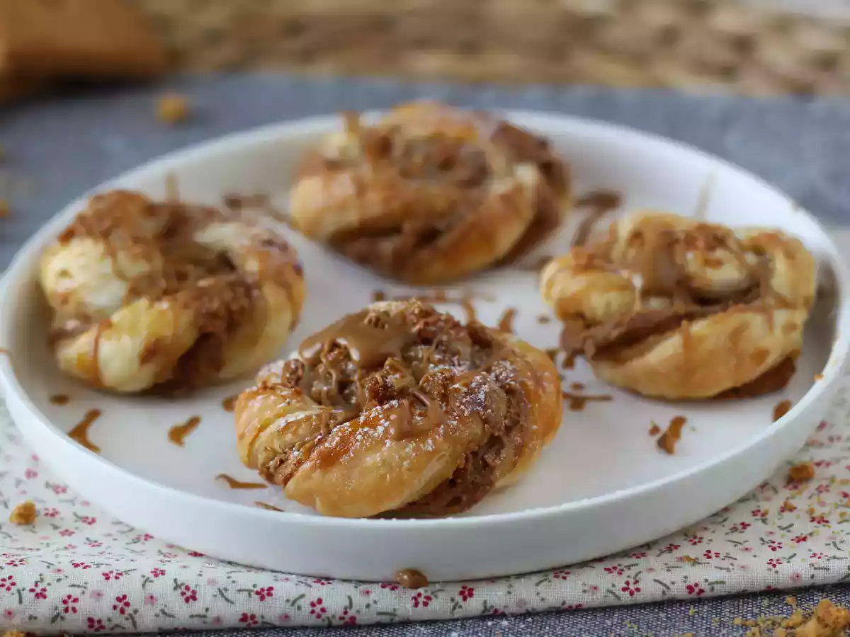 Biscoito folhado de canela, fácil e rápido a preparar! - foto 5