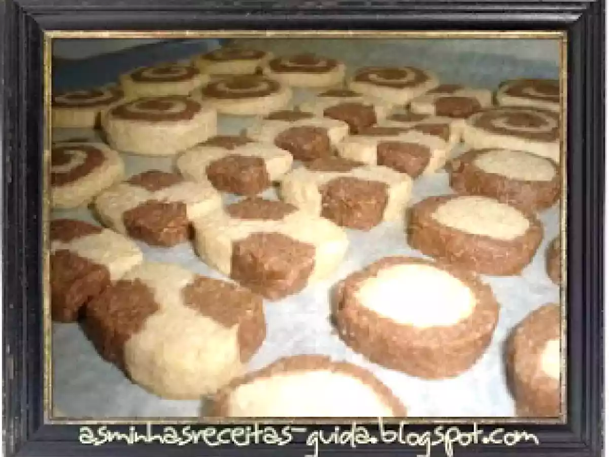 Biscoitos de Baunilha e Chocolate