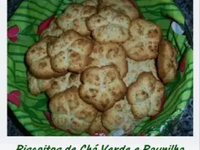 Biscoitos de Chá Verde e Baunilha