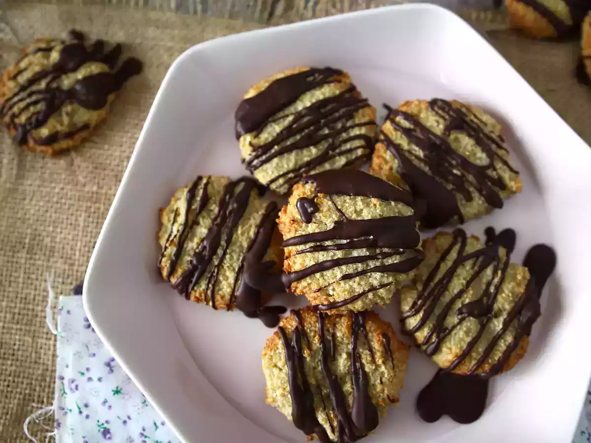 Biscoitos de okara (de aveia) e chocolate - foto 2