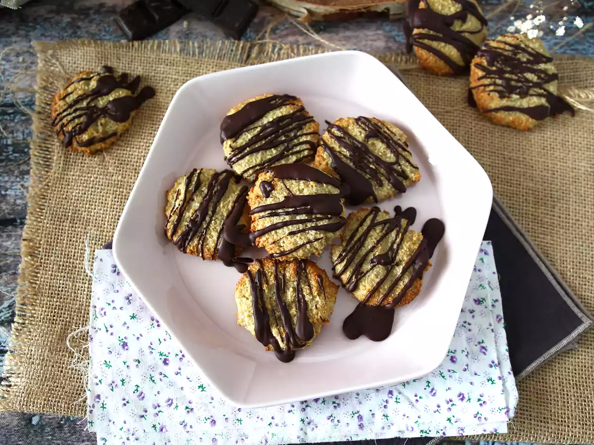 Biscoitos de okara (de aveia) e chocolate - foto 4