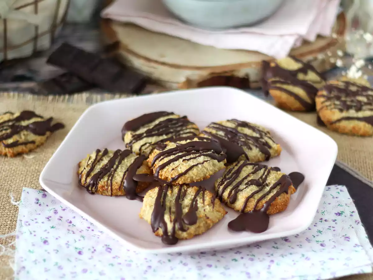 Biscoitos de okara (de aveia) e chocolate - foto 5