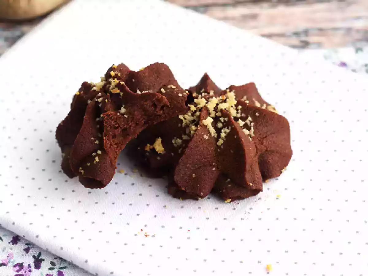 Biscoitos vienenses com cacau