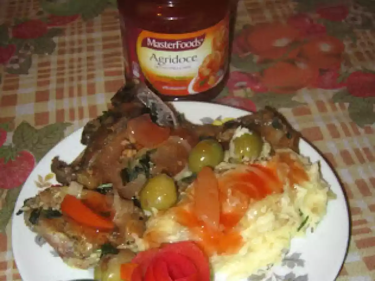 BISTECA SUÍNA COM PURÊ DE BATATA DOCE (CARRÉ) - foto 2