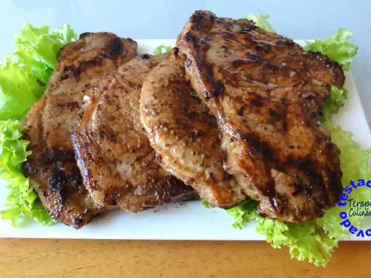 Bisteca suina com tempero sírio