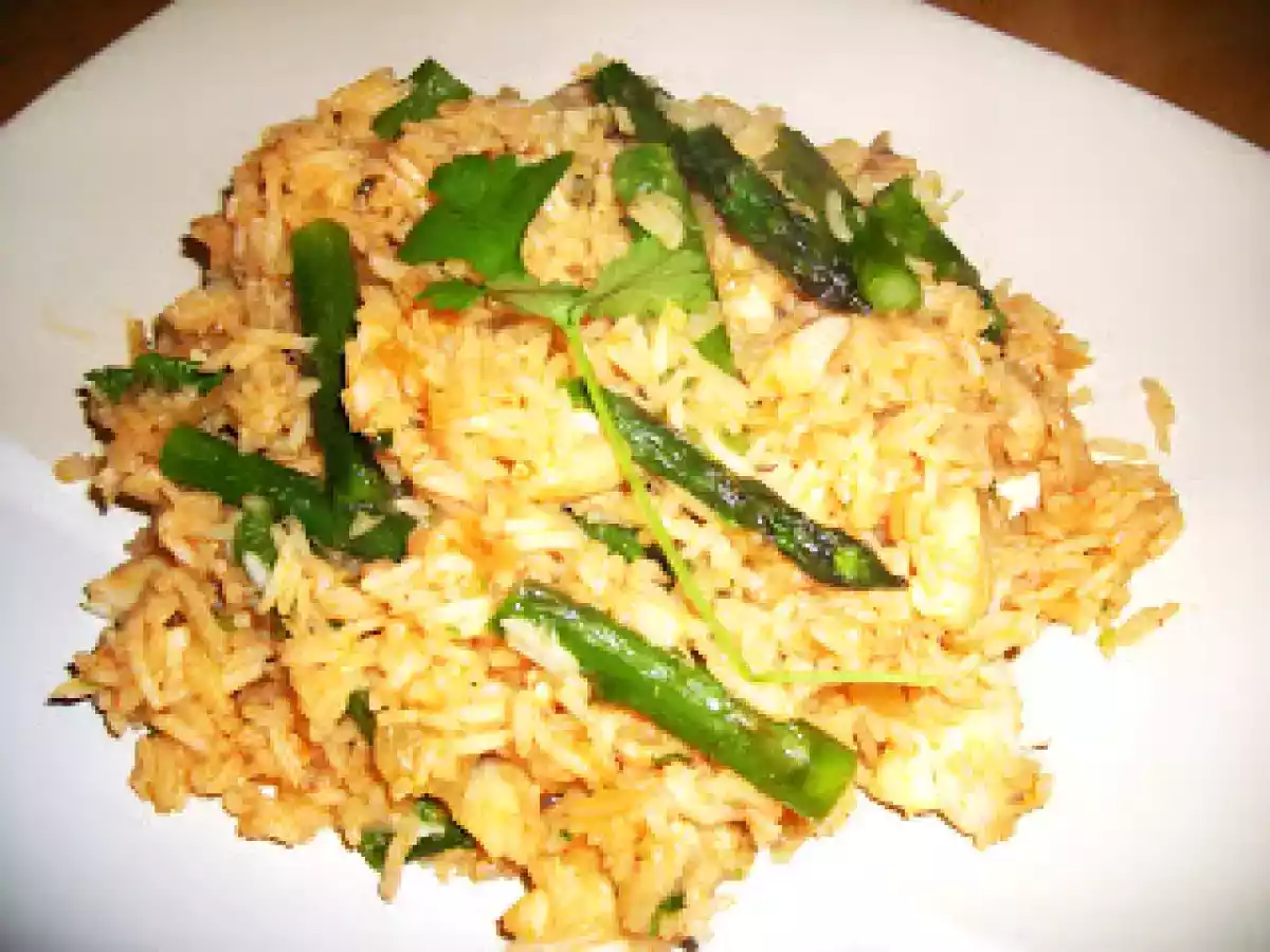 Bochechas de Bacalhau com Arroz e Espargos - foto 2