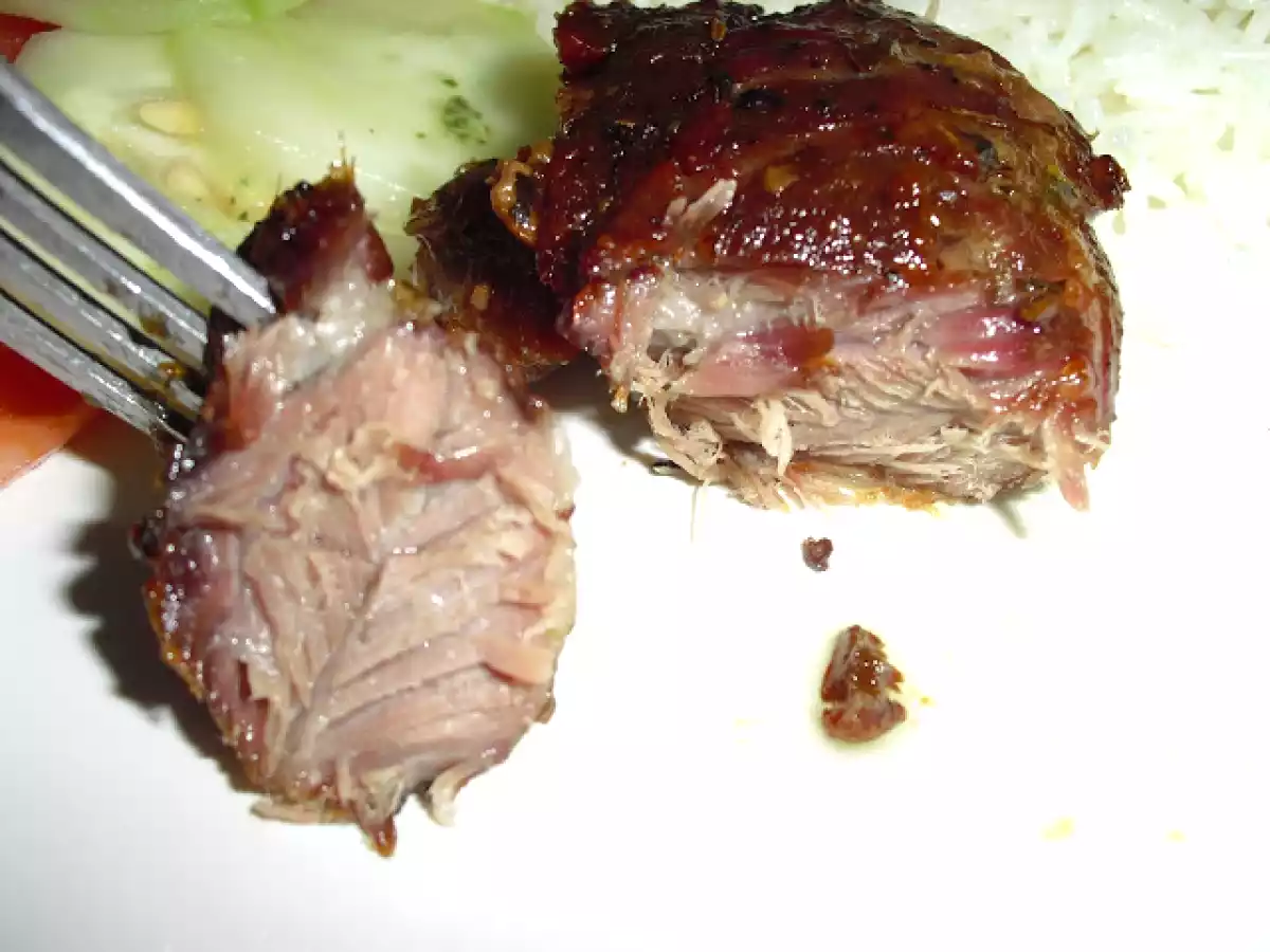 Bochechas de porco no forno