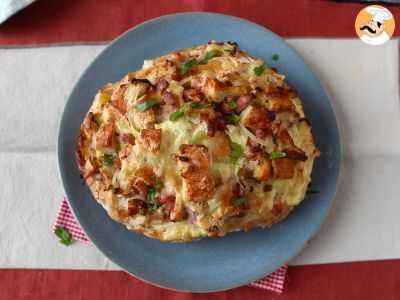 Bola de pão recheado com queijo e bacon - foto 6