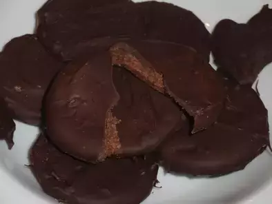 Bolachas cremosas de chocolate