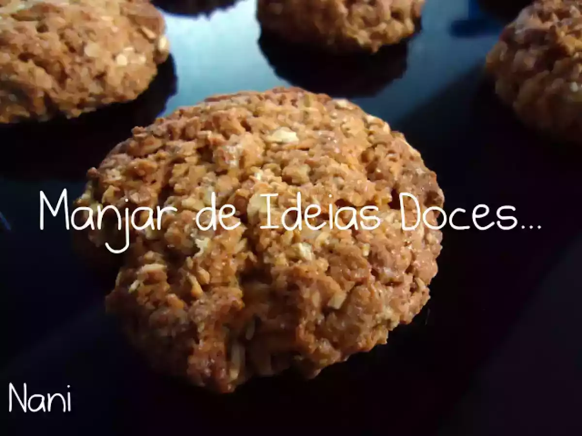 Bolachas de Aveia, Mel e Baunilha (sem ovos e manteiga) - foto 2