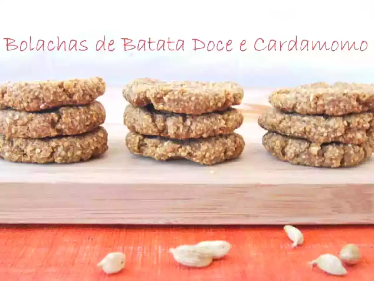 Bolachas de Batata Doce e Cardamomo (sem açúcar e sem glúten)