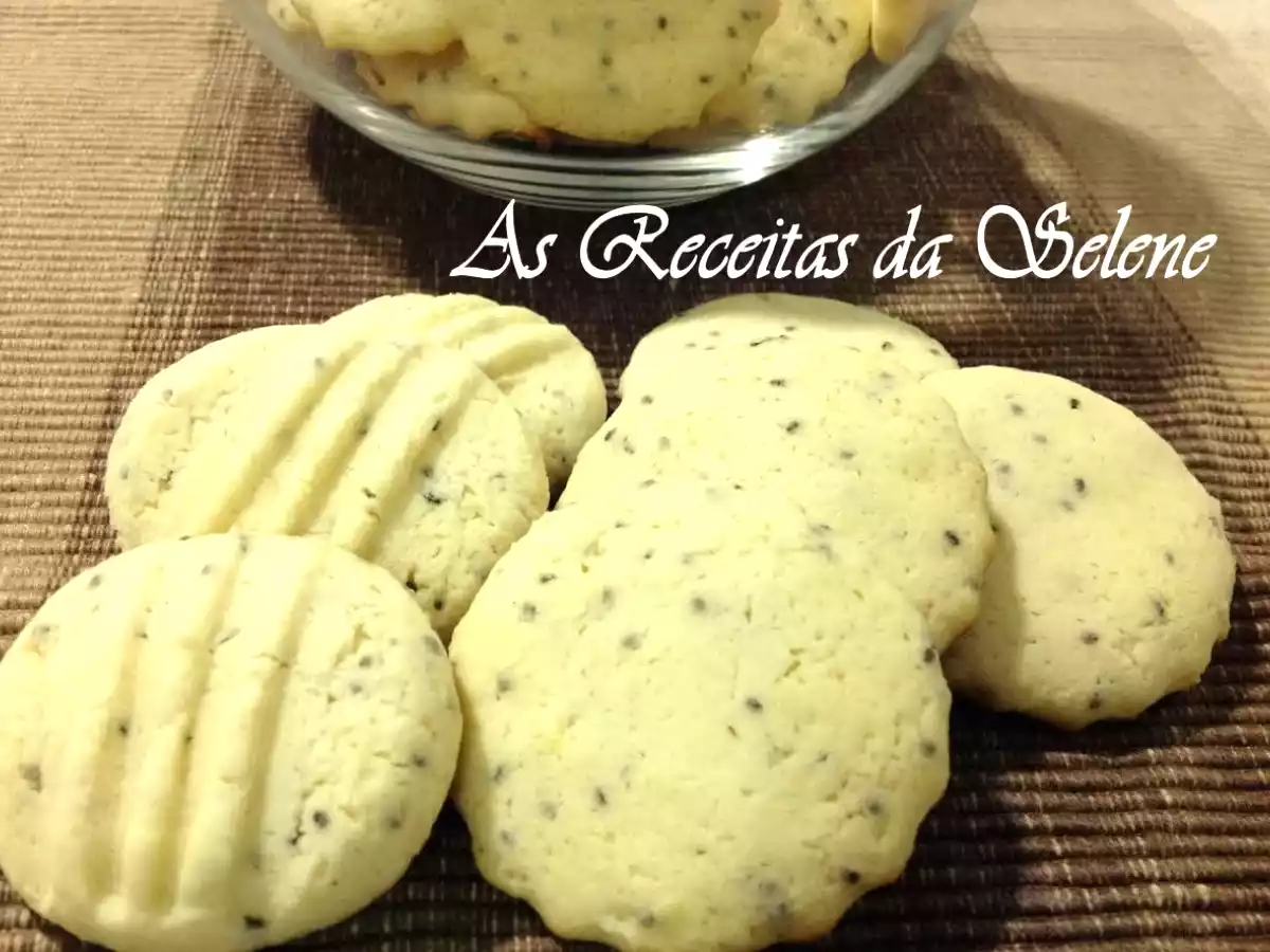 Bolachas de Limão, Gengibre e Sementes de Chia