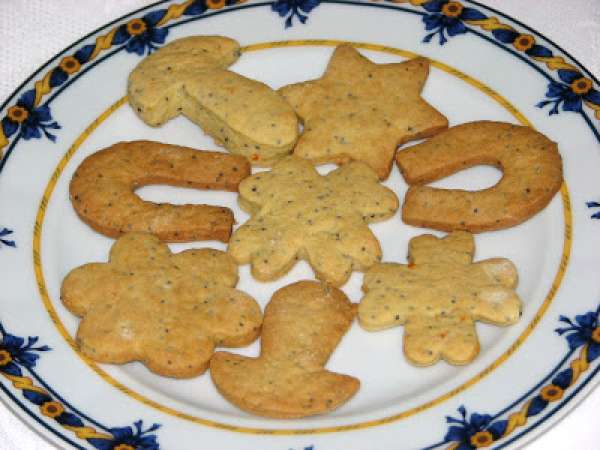 Bolachinhas de laranja, canela e sementes de papoila, foto 4