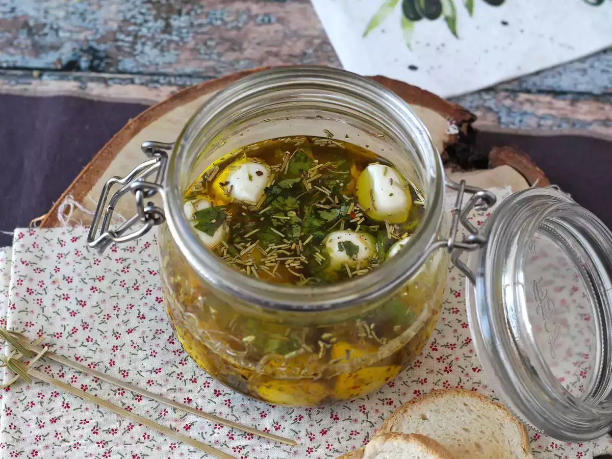 Bolinhas de mussarela marinadas para um aperitivo ou salada! - foto 7