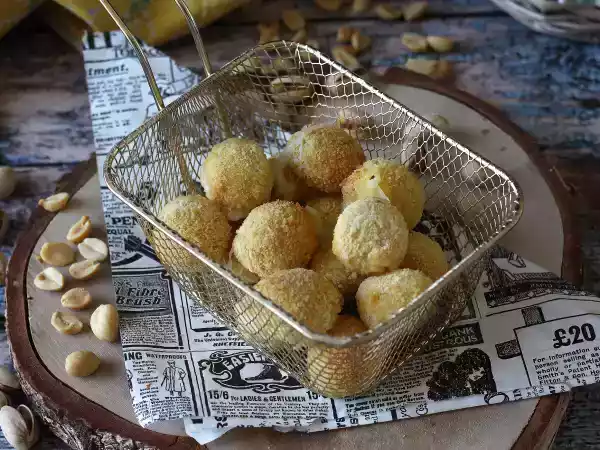 Receita Bolinhas de mussarela (mozzarella) na air fryer