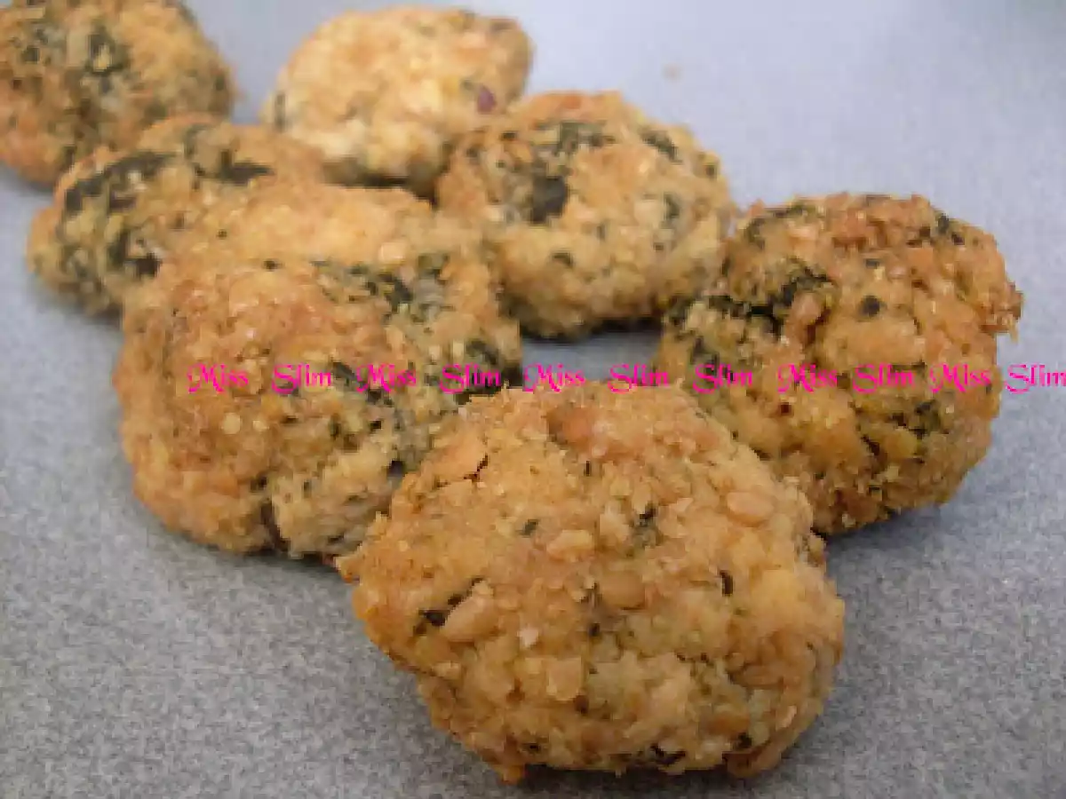 Bolinhas de Tofu com espinafres e queijo - foto 2
