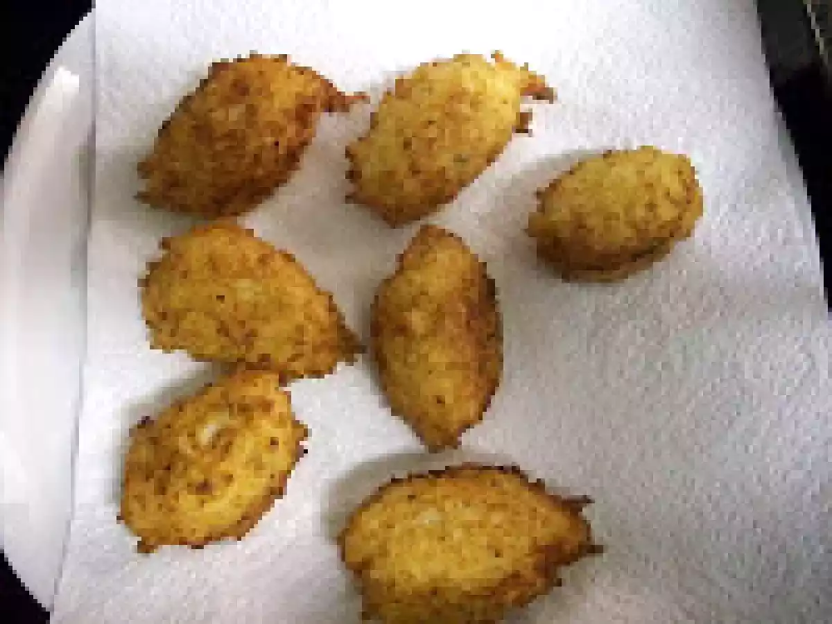 Bolinho de arroz - Sobras de Arroz