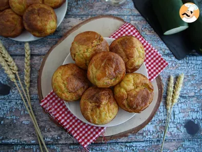 Bolinho de curgete e queijo (muffins salgado de abobrinha) - foto 2