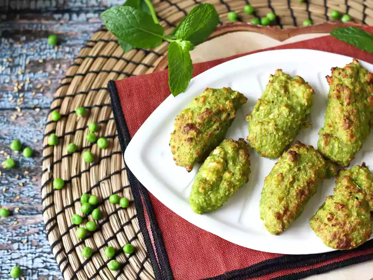 Bolinho de ervilha e queijo feta na Air Fryer: saboroso, saudável e super simples a preparar - foto 5