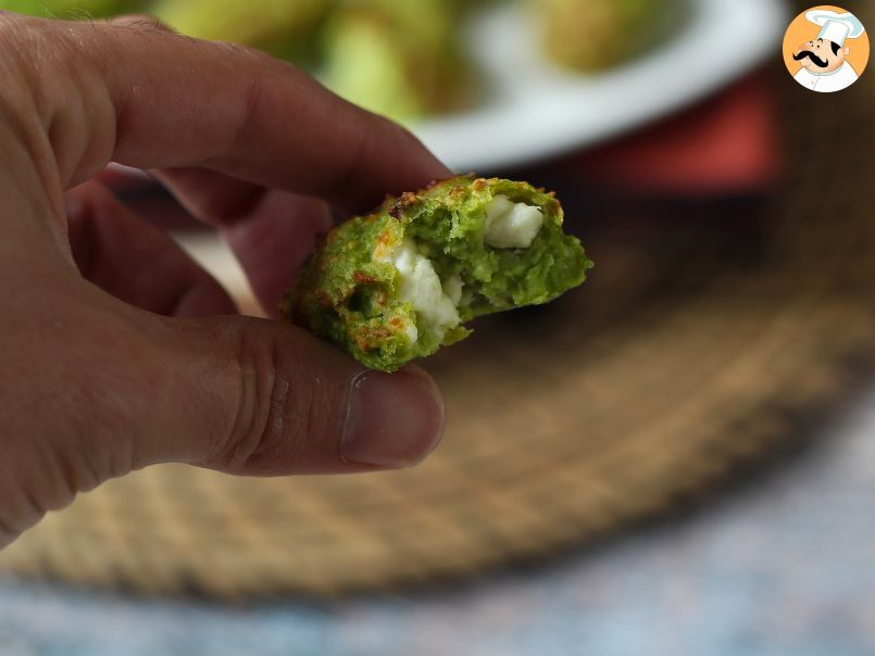 Bolinho de ervilha e queijo feta na Air Fryer: saboroso, saudável e super simples a preparar - foto 6