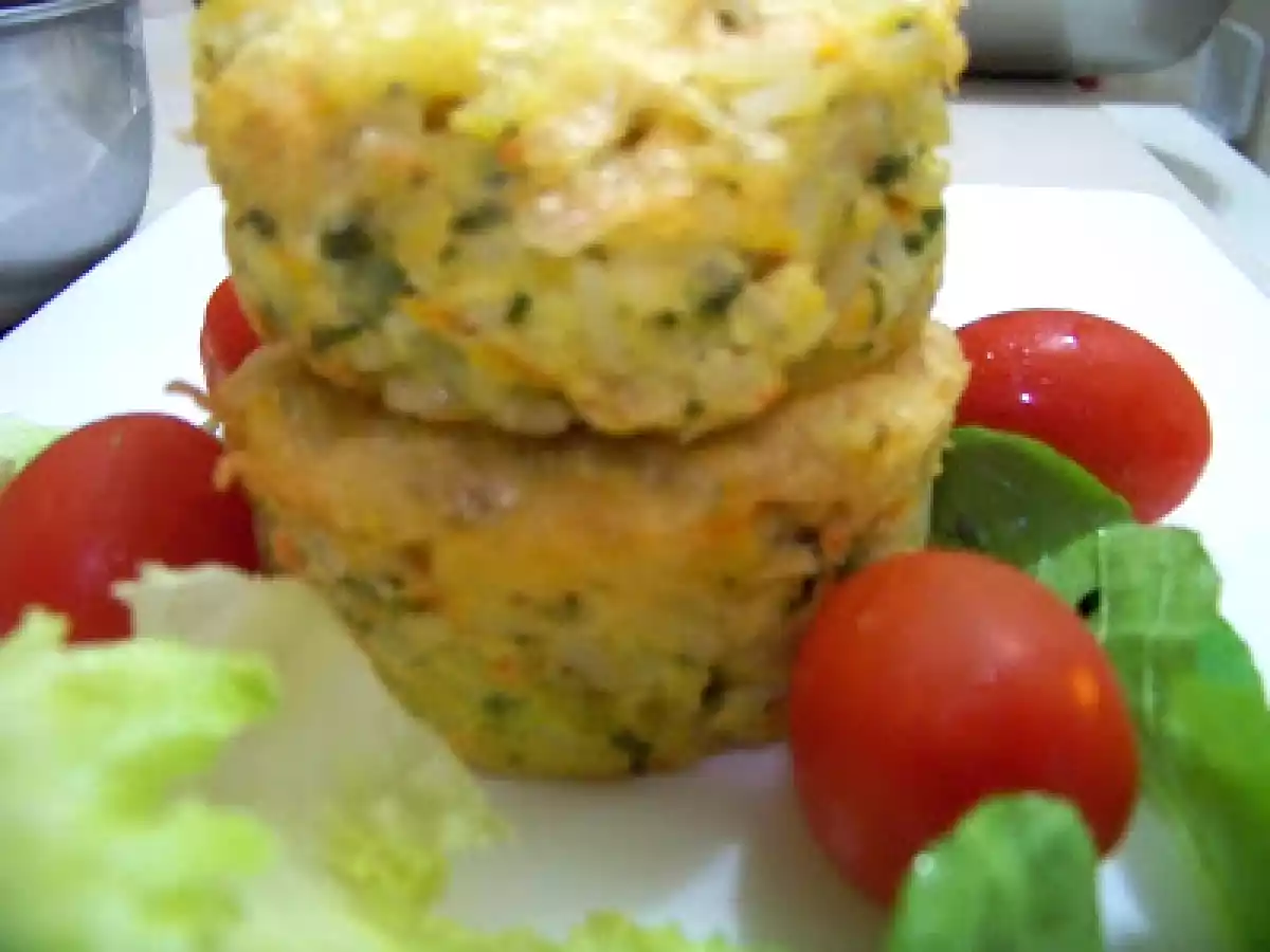 Bolinhos de arroz no forno