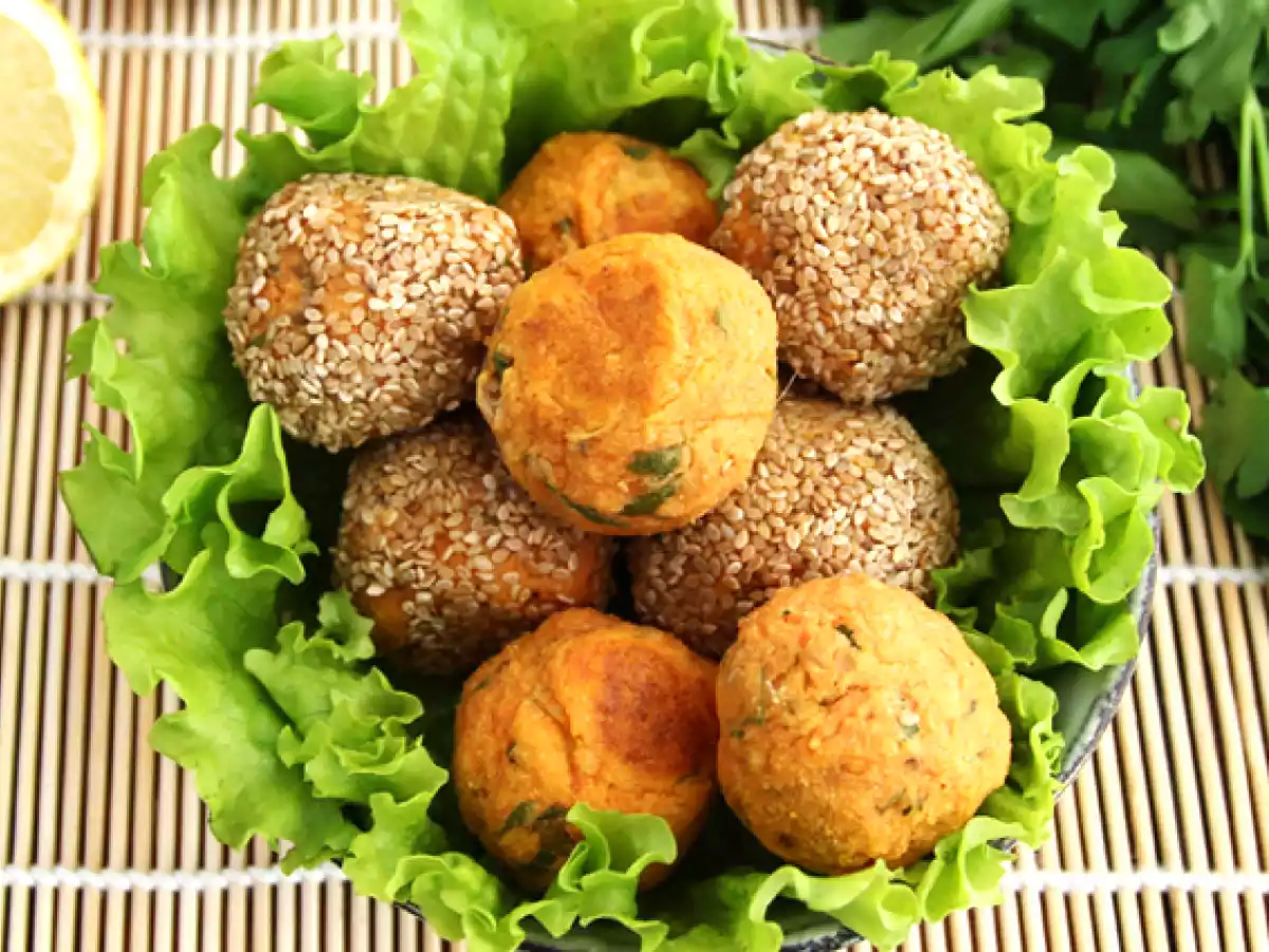 Bolinhos de batata doce (falafels sem gluten e vegano) - foto 3