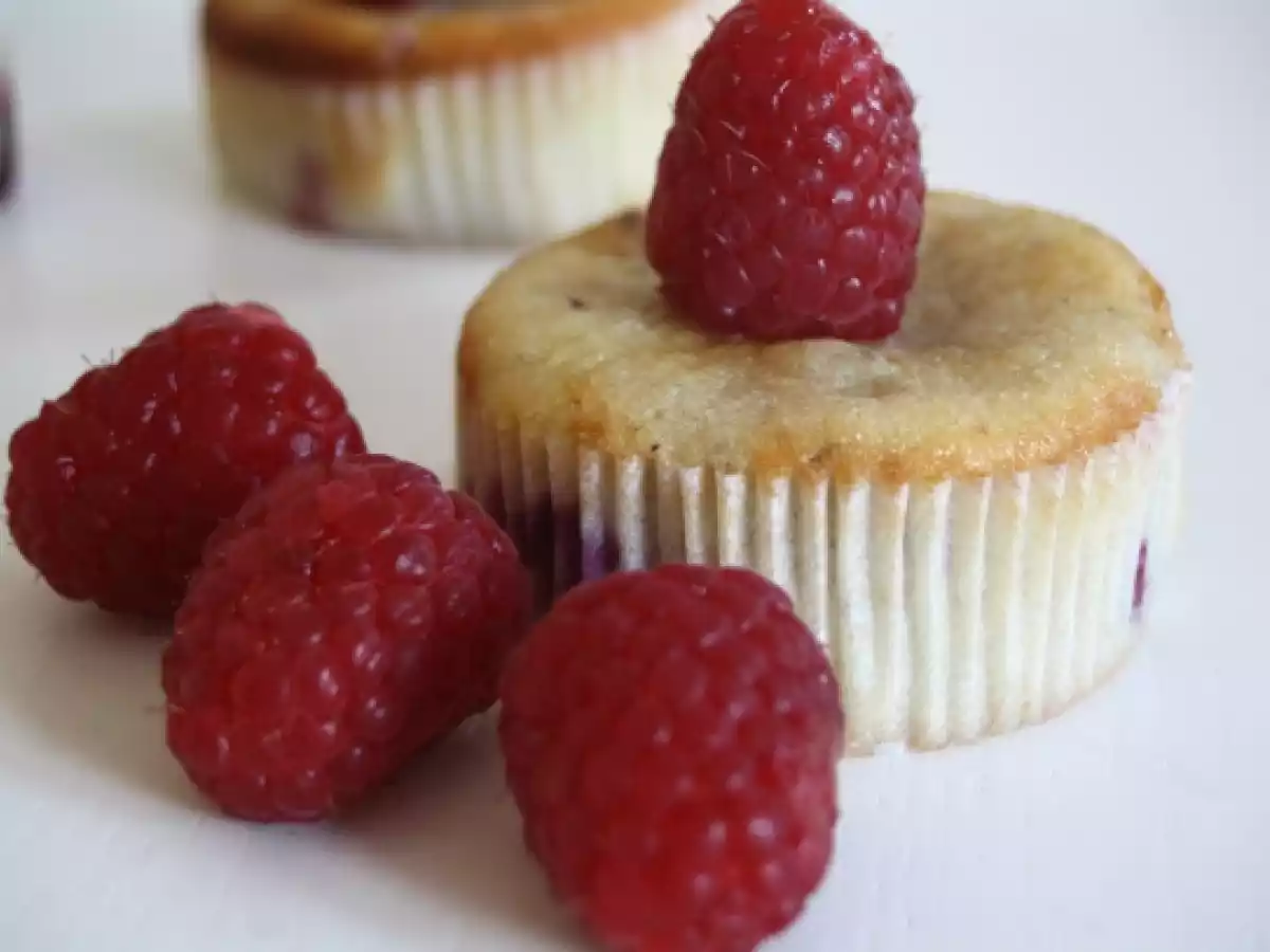 Bolinhos de framboesa e amora