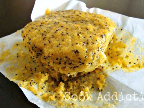 Bolinhos de tangerina inteira e sementes de papoila