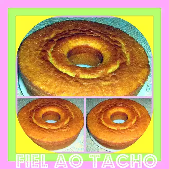 Bolo amarelo custard da anna