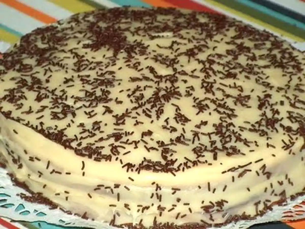 Bolo Brigadeiro de Baunilha