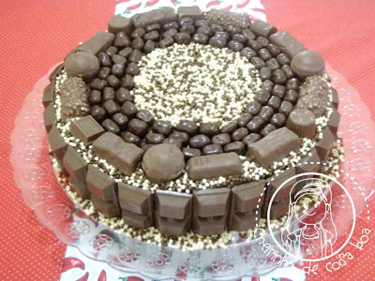 Bolo caixa de bombons