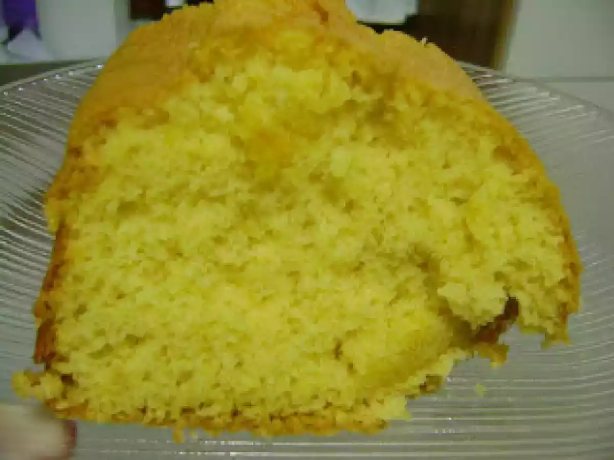 Bolo com flan de baunilha