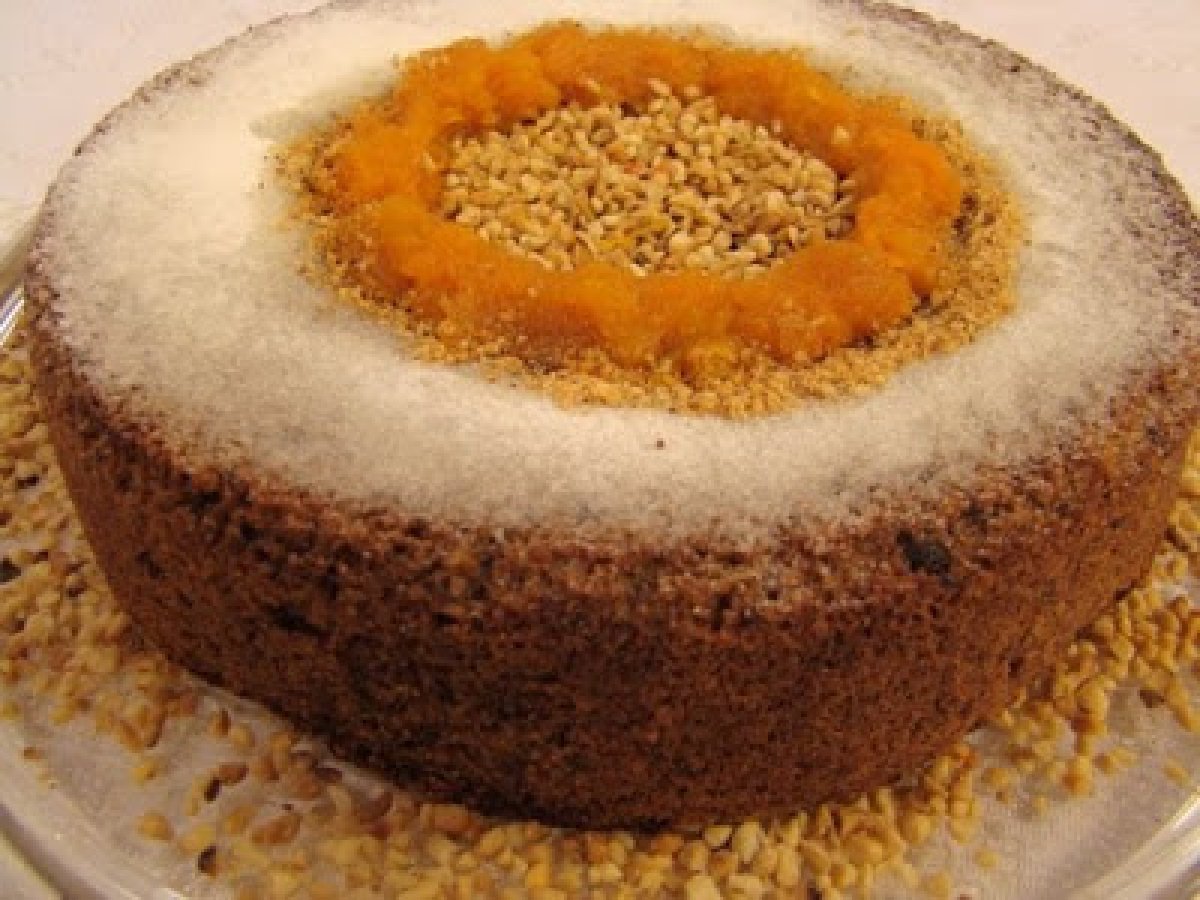 Bolo de abóbora e castanha de cajú