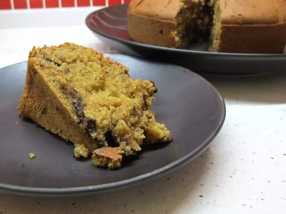 Bolo de abóbora e chocolate