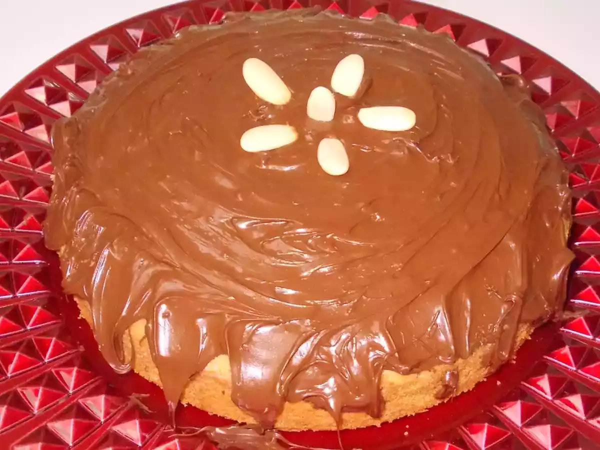 Bolo de Amêndoa e Chocolate