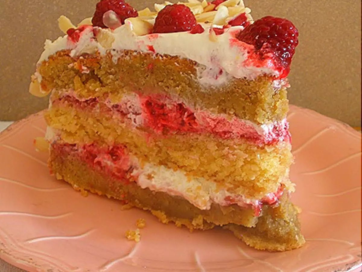 Bolo de Amêndoa, Framboesa e Mascarpone - foto 4