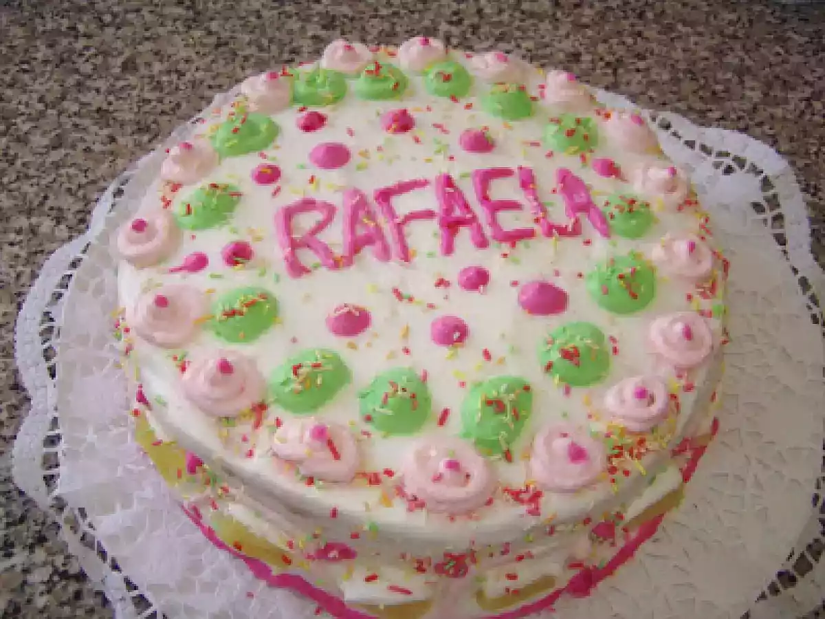 Bolo de aniversário da Rafaela
